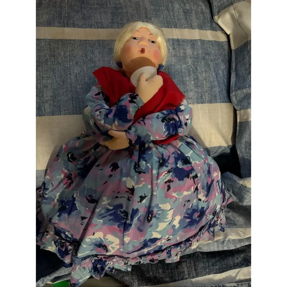 Vintage Soviet Russian Tea Cozy Doll Chaevnitsa Moscow Souvenir Folk Art Doll US